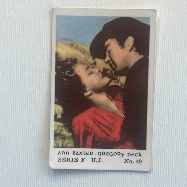 Ann Baxter - Gregory Peck — Serie F #49